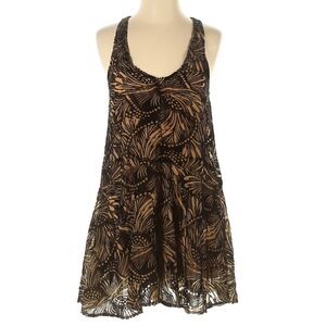 Free People velvet butterfly-print mini dress with liner / Women's XS X-Small